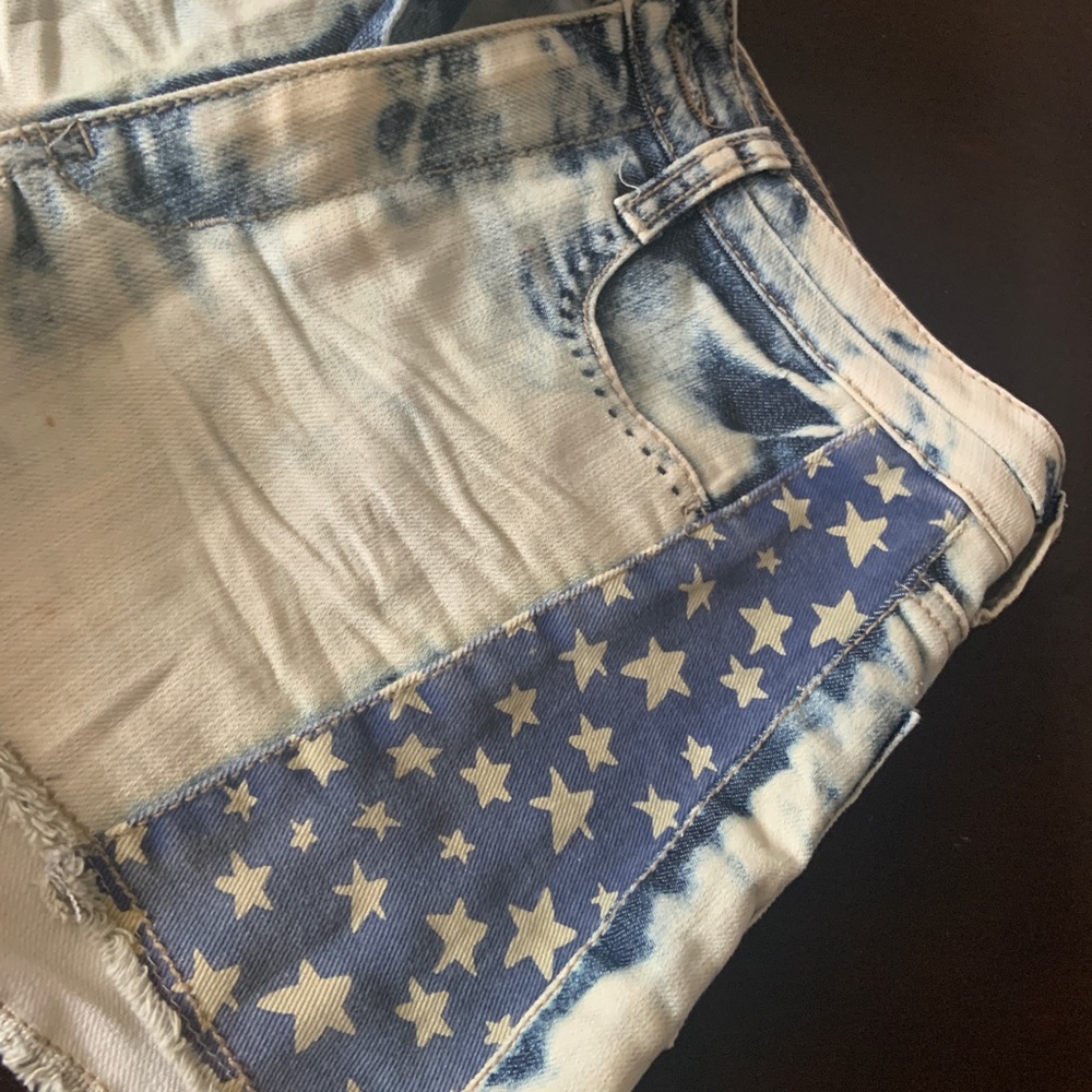 Missimo Stars and Stripes Denim Shorts - Size 7